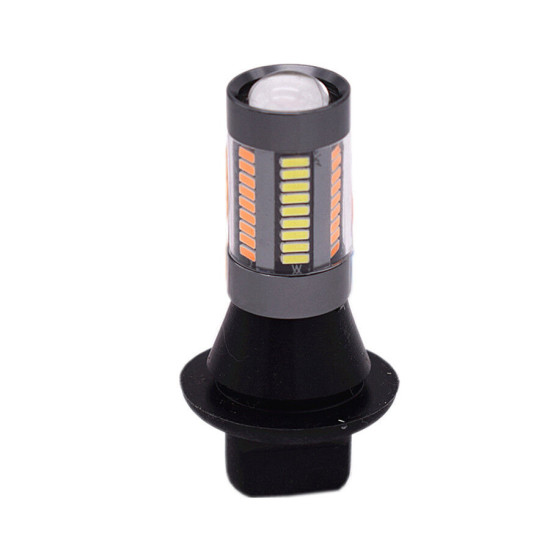 Σετ φώτα ημέρας/φλάς/φρένου BA15S/BAU15S 64 SMD με αντίσταση Canbus (canceler) 12V 1000LM 20W ψυχρό λευκό και πορτοκαλί OEM