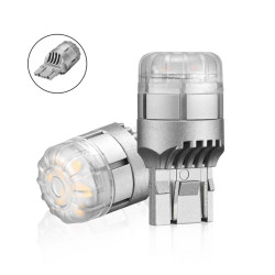 T20 LED 7443 διπολική 12V 9 SMD 3020 9W 700LM 6500K ψυχρό λευκό 2 τεμάχια A500 SL2 7443W NOVSIGHT