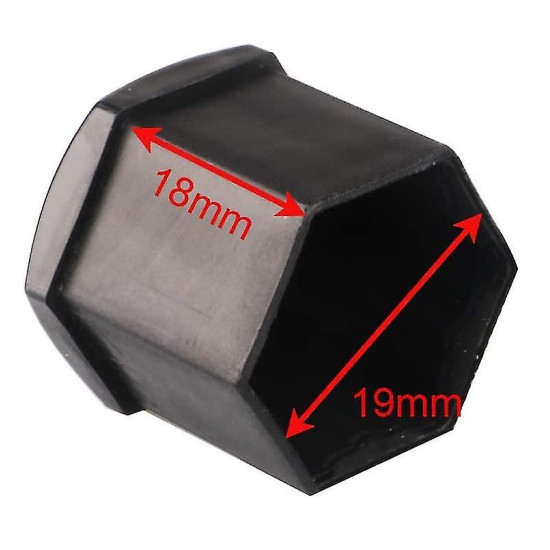 ΚΑΠΑΚΙΑ ΓΙΑ ΠΑΞΙΜΑΔΙΑ ΤΡΟΧΩΝ ΜΑΥΡΑ 19MM 20 τεμ. ΟΕΜ