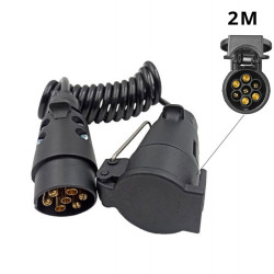 Σπιράλ προέκταση καλωδίου για τρέιλερ 12V 7 pins 2m - OEM