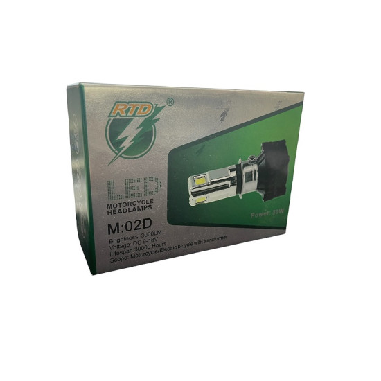LED Kit Μοτοσυκλέτας H7 30w 3000 Lumens rtd m:02d