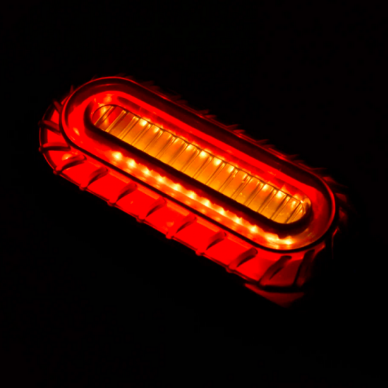 Σετ 2τμχ Φλας LED Μοτοσυκλέτας 12V 10mm με Διπλό Φωτισμό SY-MTZXD0120 – Κόκκινο, Πορτοκαλί - OEM