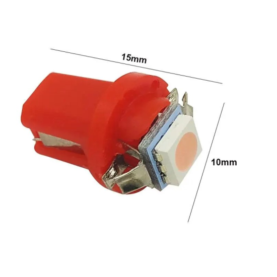 T5 B8.5D LED για όργανα αυτοκινήτου 12V Ροζ 1 τεμ. - OEM