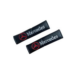 Μαξιλαράκια Ζώνης Carbon MERCEDES Σετ Χρώμα Μαύρο - ΟΕΜ