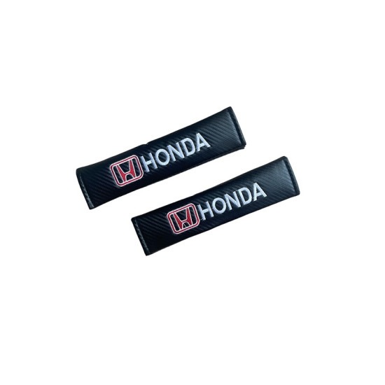 Μαξιλαράκια Ζώνης Carbon HONDA Σετ Χρώμα Μαύρο - ΟΕΜ