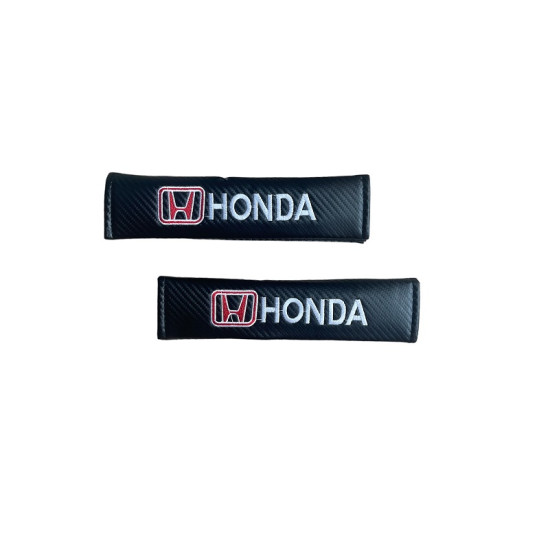 Μαξιλαράκια Ζώνης Carbon HONDA Σετ Χρώμα Μαύρο - ΟΕΜ