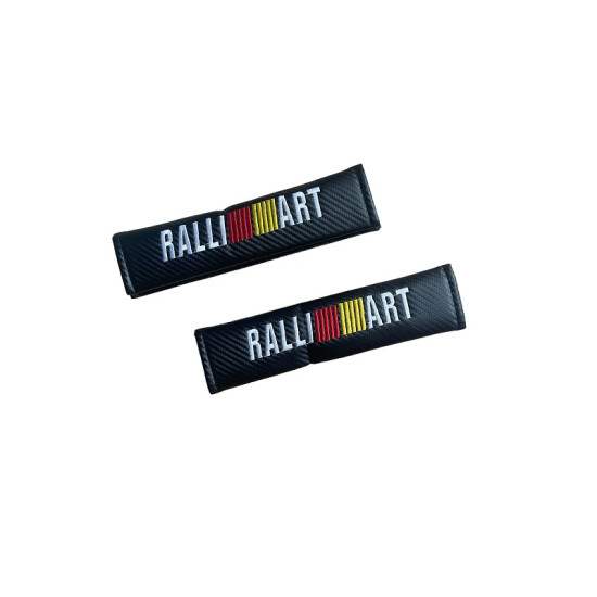 Μαξιλαράκια Ζώνης Carbon RALLI ART Σετ Χρώμα Μαύρο - ΟΕΜ