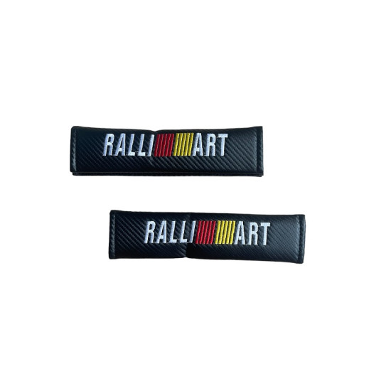 Μαξιλαράκια Ζώνης Carbon RALLI ART Σετ Χρώμα Μαύρο - ΟΕΜ