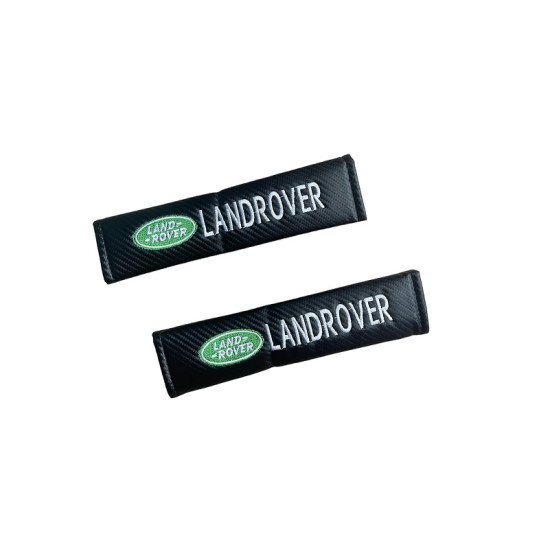 Μαξιλαράκια Ζώνης Carbon LANDROVER Σετ Χρώμα Μαύρο - ΟΕΜ