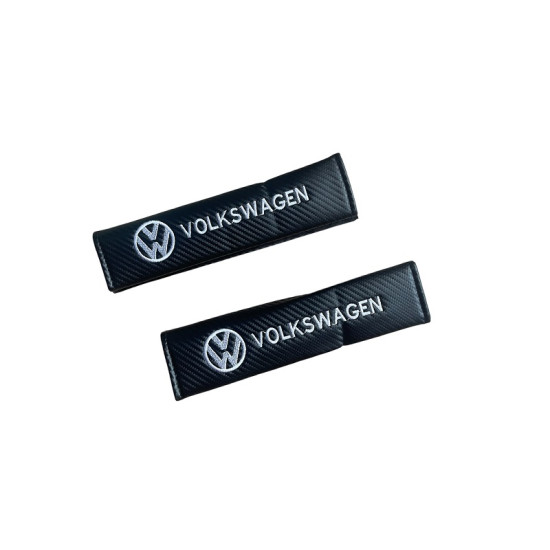 Μαξιλαράκια Ζώνης Carbon VOLKSWAGEN Σετ Χρώμα Μαύρο - ΟΕΜ