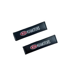 Μαξιλαράκια Ζώνης Carbon KIA MOTORS Σετ Χρώμα Μαύρο - ΟΕΜ