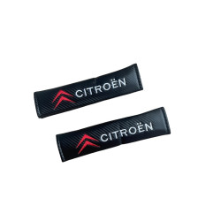 Μαξιλαράκια Ζώνης Carbon CITROEN Σετ Χρώμα Μαύρο - ΟΕΜ