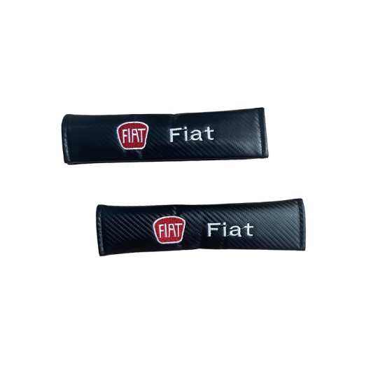 Μαξιλαράκια Ζώνης Carbon FIAT Σετ Χρώμα Μαύρο - ΟΕΜ