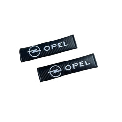 Μαξιλαράκια Ζώνης Carbon OPEL Σετ Χρώμα Μαύρο - ΟΕΜ