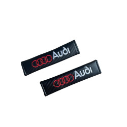 Μαξιλαράκια Ζώνης Carbon AUDI Σετ Χρώμα Μαύρο - ΟΕΜ