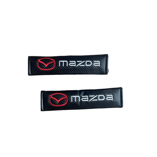 Μαξιλαράκια Ζώνης Carbon MAZDA Σετ Χρώμα Μαύρο - ΟΕΜ