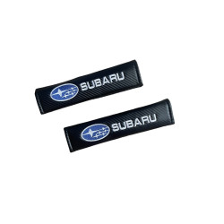 Μαξιλαράκια Ζώνης Carbon SUBARU Σετ Χρώμα Μαύρο - ΟΕΜ