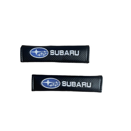 Μαξιλαράκια Ζώνης Carbon SUBARU Σετ Χρώμα Μαύρο - ΟΕΜ