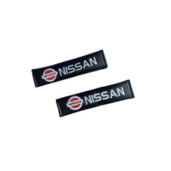 Μαξιλαράκια Ζώνης Carbon NISSAN Σετ Χρώμα Μαύρο - ΟΕΜ