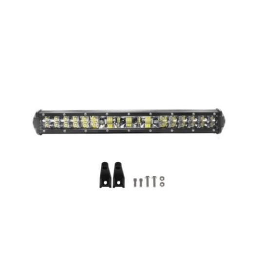 LED Αδιάβροχη Μπάρα Αλουμινίου 12V-24V 37cm 144W 48 LED IP68 8420LM 6000K