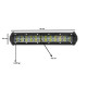 LED Αδιάβροχη Μπάρα Αλουμινίου 12V-24V 26cm 72W 24 SMD Cree Lens IP68 5760LM 6000K OYQP-0010