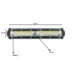 LED Αδιάβροχη Μπάρα Αλουμινίου 12V-24V 26cm 108W 40 SMD IP68 8640LM 6000K OYQP-0011