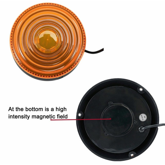 Φάρος Σήμανσης PRO Series 8 Προγραμμάτων Φωτισμού 300W DC 12V Αδιάβροχος IP66 Πορτοκαλί