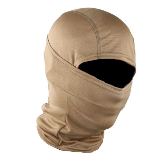 Αναπνεόμενη Ελαστική Balaclava One Size με επένδυση / Μπεζ  OEM.