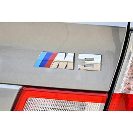 Αυτοκόλλητο μεταλλικό σήμα αυτοκινήτου BMW 3 - 2 τεμάχια XW-23