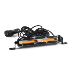 Mini Μπάρα LED COB Πορτοκαλί Φωτισμού Σταθερού & Strobe 18W 12/24V IP67 OEM