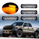 Led strobe slim 18w με 6 led 12/24V – Amber Flash Light Bar Car Πορτοκαλί - ΟΕΜ