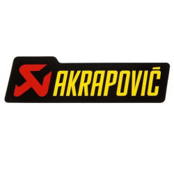 Αυτοκόλλητο Αλουμινίου HEATPROOF Akrapovic  15cmX4cm - ΟΕΜ