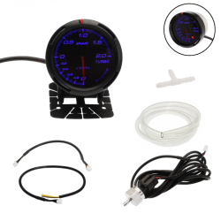 Αναλογικό μπαρόμετρο με LED φωτισμό 12V 60mm Μπλε HW-0189