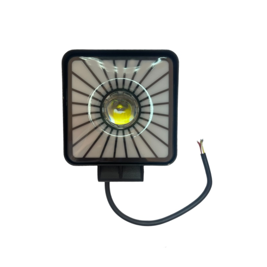 Προβολέας LED Τετράγωνος 12/24V Λευκού/RGB Ατμοσφαιρικού Φωτισμού Andowl Q-D13 – Μαύρο