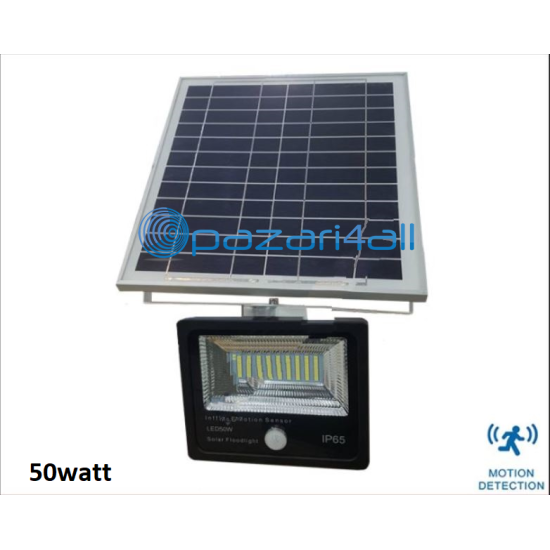 50w LED προβολέας εξωτερικού χώρου με Φωτοβολταϊκό Πάνελ και ανίχνευση κίνησης ΟΕΜ