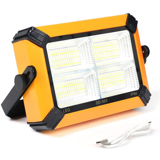 Επαναφορτιζόμενος Φορητός Προβολέας Led Work Solar Light 10000mAh 10000 Lumens με βάση 360° - ΟΕΜ Επαναφορτιζόμενος Φορητός Προβολέας Led Work Solar Light 10000mAh 10000 Lumens με βάση 360° - ΟΕΜ