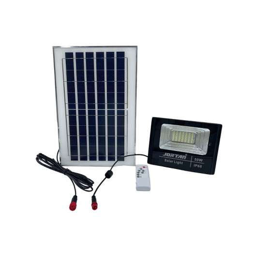 Ηλιακός προβολέας LED 50 Watt  με φωτοβολταϊκό πάνελ και Τηλεχειριστήριο - OEM