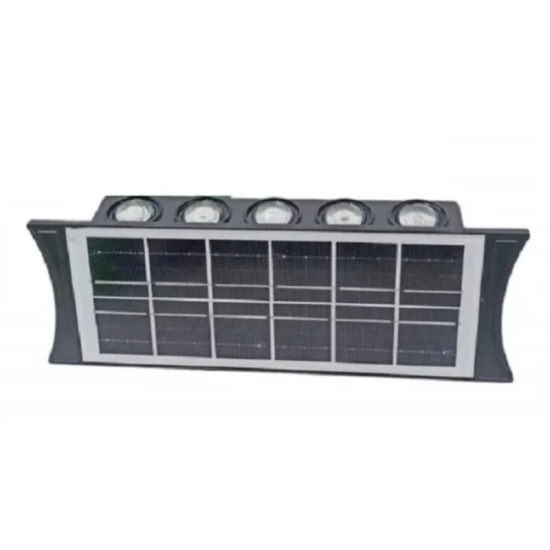 Ηλιακό Επιτοίχιο Φωτιστικό με 10 LED Εξωτερικού Χώρου Αδιάβροχο RZ-181 Λευκό και ζεστό φως