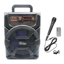 Φορητό Ασύρματο Ηχείο 8” Bluetooth με Μικρόφωνο BT-1902