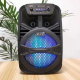 Σύστημα Karaoke 6.5″ Bluetooth με Ενσύρματο Μικρόφωνο και FM, USB, AUX, TF BT-6106 Μαύρο