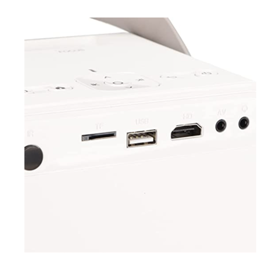 Mini Projector LED Full HD με Χειριστήριο και Ενσωματωμένο Ηχείο HDMI – AV – USB – Micro SD M800 Λευκό