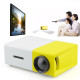 Mini Projector LED Full HD με Χειριστήριο και Ενσωματωμένο Ηχείο HDMI – AV – USB – Micro SD YG-300 Κίτρινο