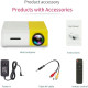 Mini Projector LED Full HD με Χειριστήριο και Ενσωματωμένο Ηχείο HDMI – AV – USB – Micro SD YG-300 Κίτρινο
