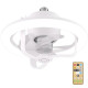 Ανεμιστήρας περιστρεφόμενος οροφής φωτιστικό 2 σε 1 με ντουί Ε27 ισχύος 60W με τηλεχειριστήριο και ρυθμιζόμενο φωτισμό RZ-176