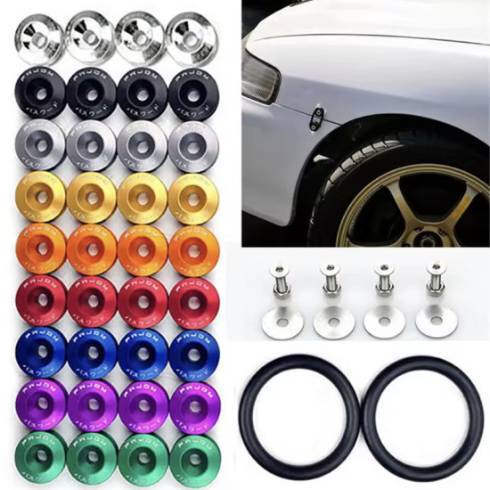 Κλιπ συγκράτησης προφυλακτήρα JDM Car-styling Quick Release Fasteners Μαύρο 4τμχ Κλιπ συγκράτησης προφυλακτήρα JDM Car-styling Quick Release Fasteners Μαύρο 4τμχ