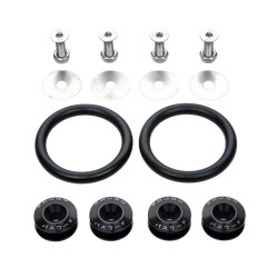 Κλιπ συγκράτησης προφυλακτήρα JDM Car-styling Quick Release Fasteners Μαύρο 4τμχ
