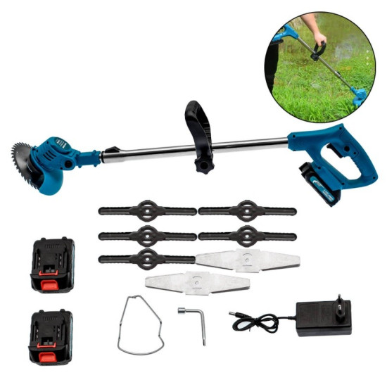 Χορτοκοπτικό Μπαταρίας 24V με Τηλεσκοπικό Κοντάρι και 2 Μπαταρίες OEM