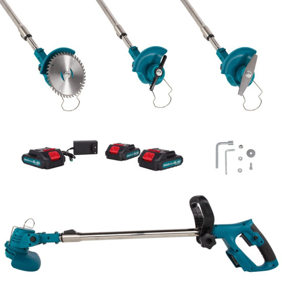 Χορτοκοπτικό Μπαταρίας 24V με Τηλεσκοπικό Κοντάρι και 2 Μπαταρίες OEM