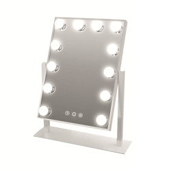Καθρέπτης μακιγιάζ αφής 12 LED 30x40cm HYH-170 Λευκό