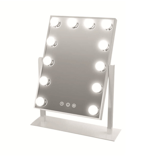 Καθρέπτης μακιγιάζ αφής 12 LED 30x40cm HYH-170 Λευκό